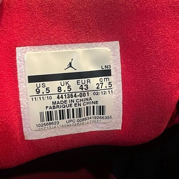 Air Jordan CMFT Viz Air 13 Black Red White 441364-001 - Men's Size 9.5 - Picture 5 of 9